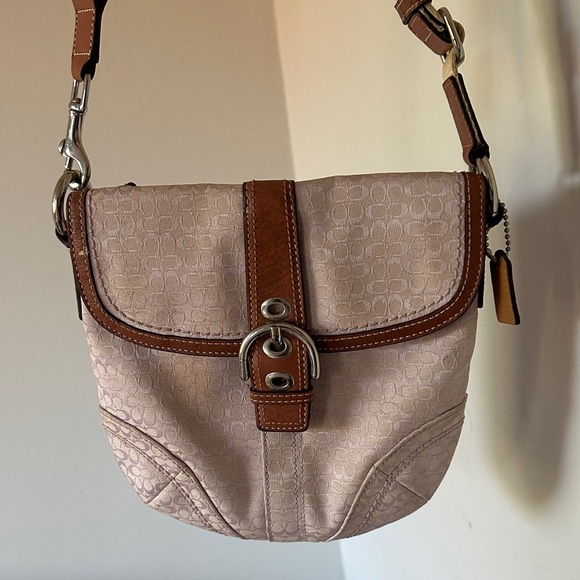 Coach Handbags - Coach Lilac Z Soho Jacquard Logo Fabric Crossbody Bag Vintage